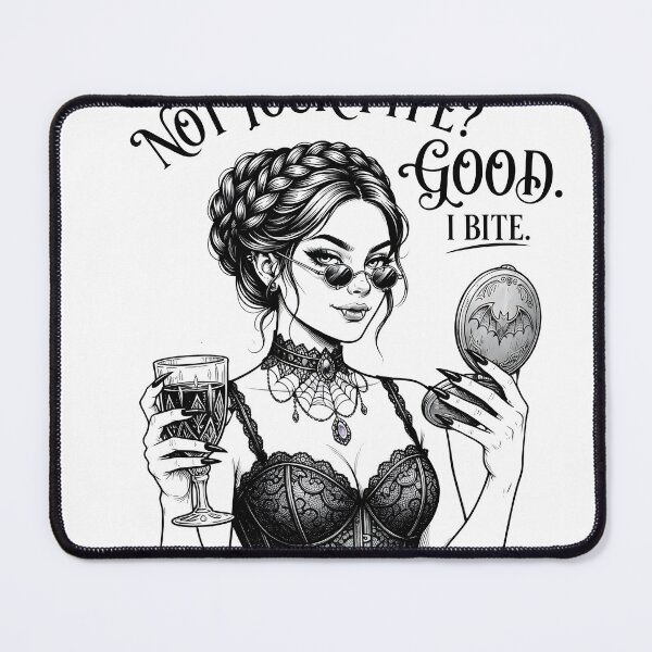Item preview, Not Your Type Good I Bite Vampire Mirror designed and sold by OH-MY-GOTH.