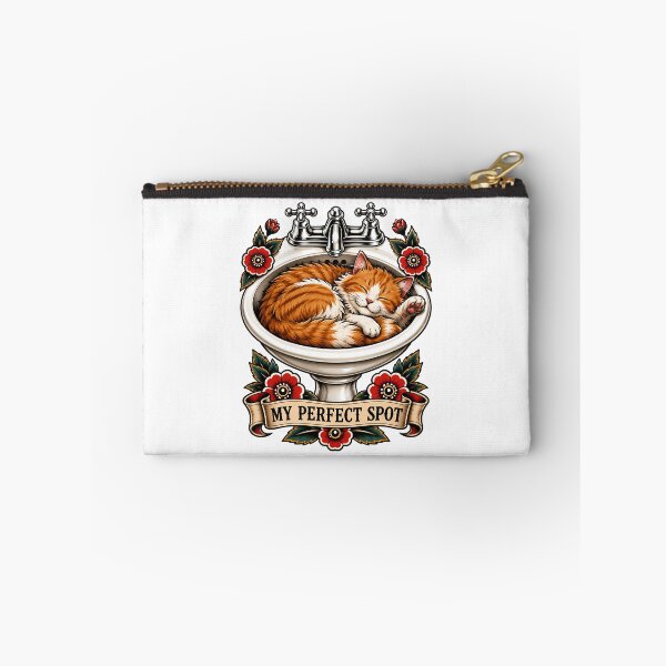 Item preview, Orange Cat Sleeping In Sink Spot designed and sold by Old's Cool Cat Studio.