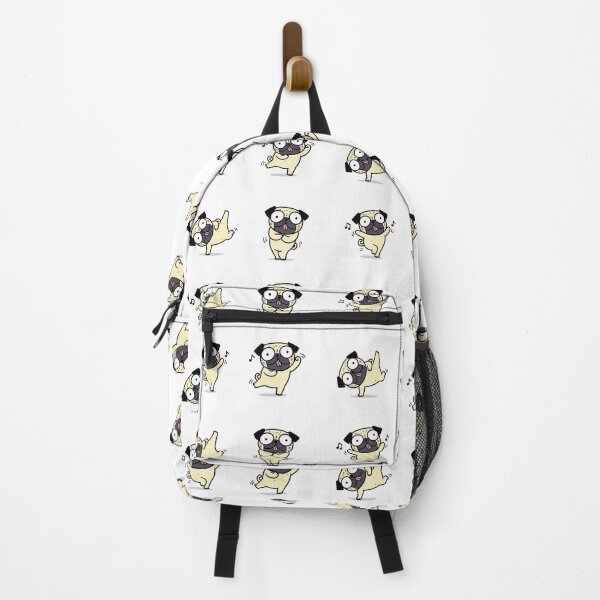 Item preview, Funny Dancing Pug – Cute Kawaii Cartoon designed and sold by Moffyuniverse.