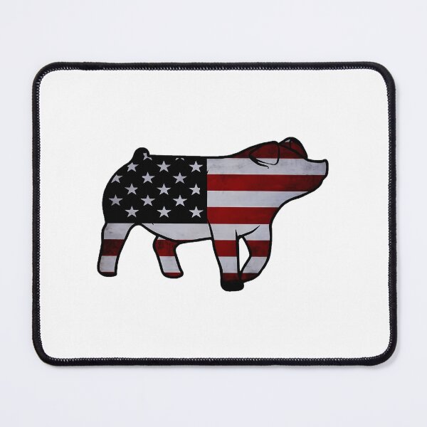 Item preview, American Flag Pig Silhouette 1 - Not For Resale Without Permission designed and sold by jazlee-nwallin.