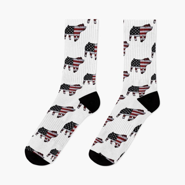 Item preview, American Flag Pig Silhouette 1 - Not For Resale Without Permission designed and sold by jazlee-nwallin.