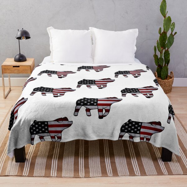 Item preview, American Flag Pig Silhouette 1 - Not For Resale Without Permission designed and sold by jazlee-nwallin.