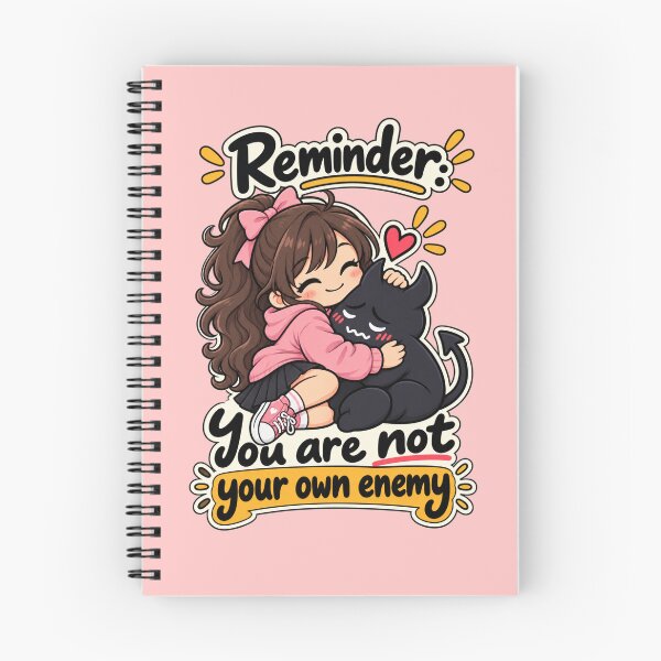Item preview, Reminder: You Are Not Your Own Enemy – Cute Self Love designed and sold by RaulWeirdAndFun.