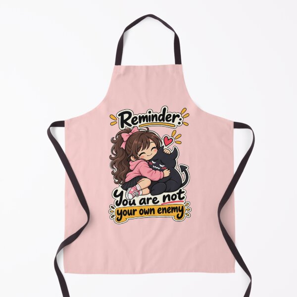 Item preview, Reminder: You Are Not Your Own Enemy – Cute Self Love designed and sold by RaulWeirdAndFun.