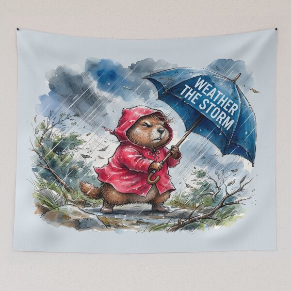 Item preview, Weather the Storm – Resilient Groundhog designed and sold by SoulPT.