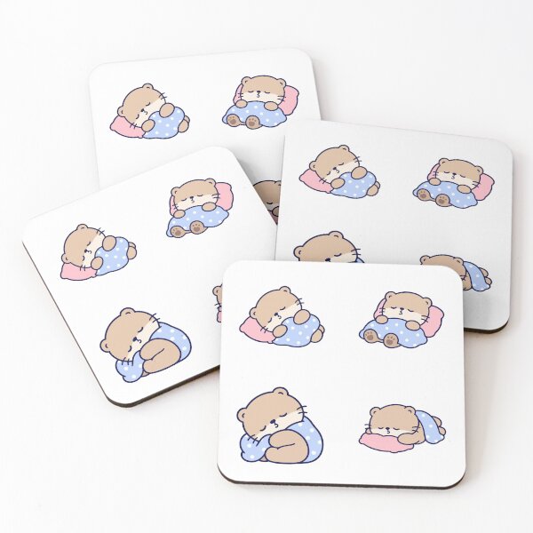 Item preview, Sleepy Capybara With Pillow And Blanket – Cute Kawaii Cartoon designed and sold by Moffyuniverse.