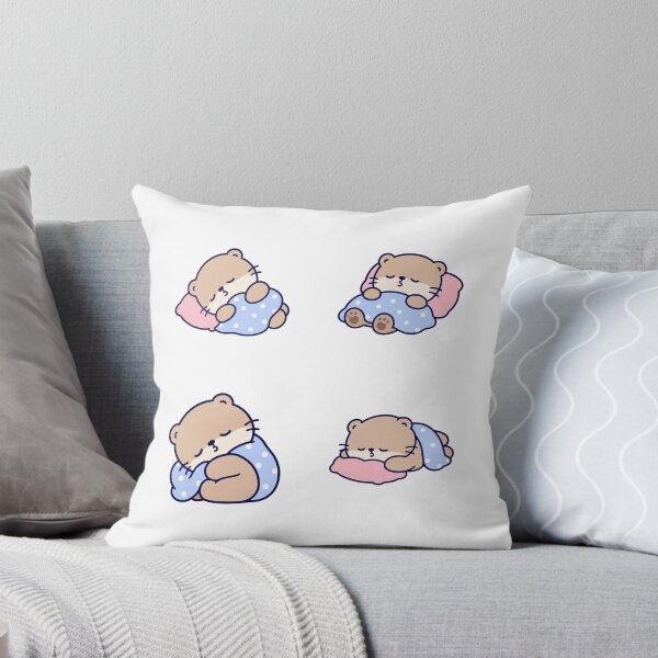 Item preview, Sleepy Capybara With Pillow And Blanket – Cute Kawaii Cartoon designed and sold by Moffyuniverse.