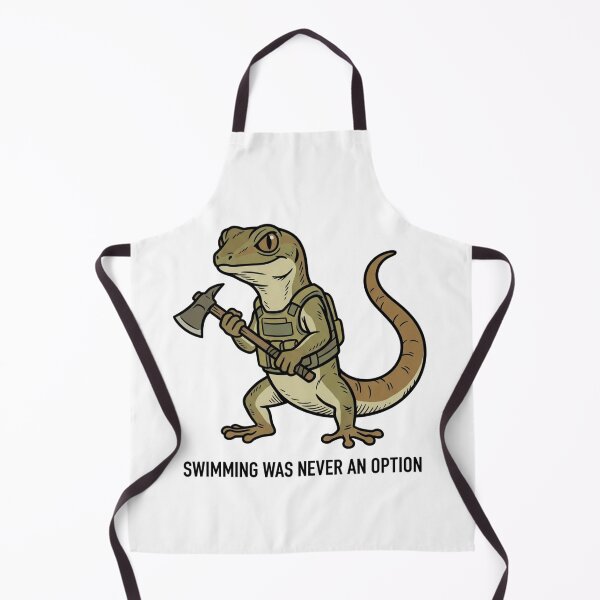Item preview, Tactical Gecko Swimming Was Never An Option Funny Lizard Tomahawk Axe Humor designed and sold by raedattia.