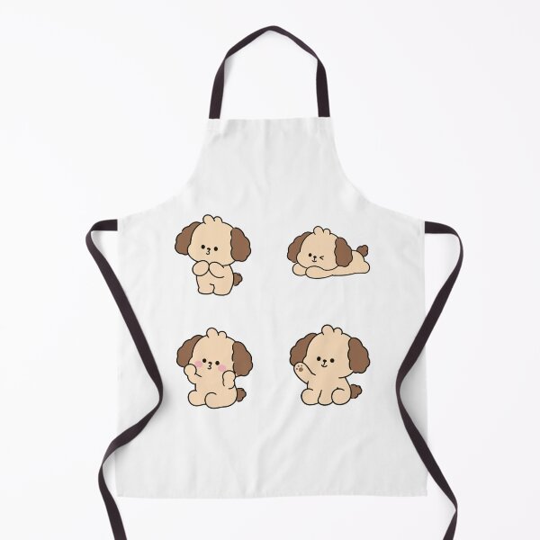 Item preview, Cute Fluffy Brown Ear Puppy – Cute Kawaii Cartoon designed and sold by Moffyuniverse.