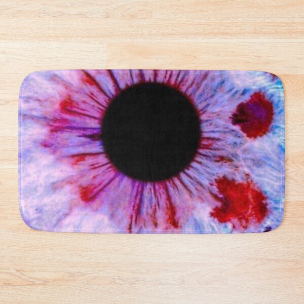 Item preview, Purple and Red Iris Macro Human Eye Heterochromia Psychedelic Texture Art designed and sold by LYAN-STORE.