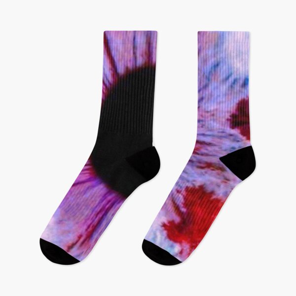 Item preview, Purple and Red Iris Macro Human Eye Heterochromia Psychedelic Texture Art designed and sold by LYAN-STORE.