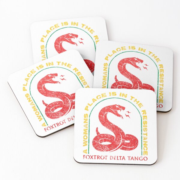 Item preview, A Womans Place Is In The Resistance Foxtrot Delta Tango Vintage Snake designed and sold by DevilMayCrySh.