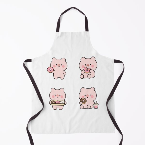 Item preview, Pink Pig With Donuts – Cute Kawaii Cartoon designed and sold by Moffyuniverse.