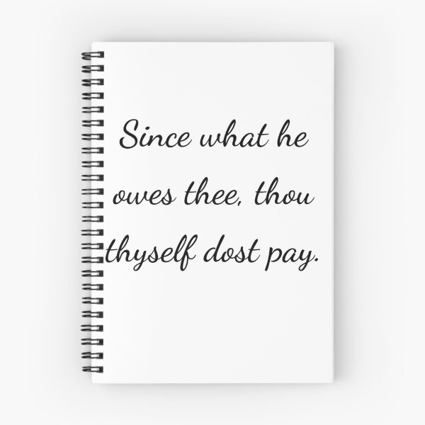 Item preview, “Since what he owes thee, thou thyself dost pay.” - handwriting black designed and sold by ariksworld.