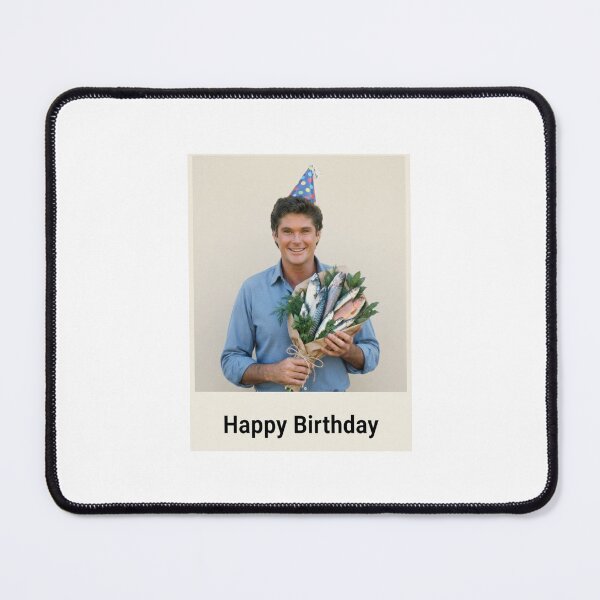 Item preview, David hasselhoff birthday fish bouquet gift cake memes happy Funny prank meme  weird  designed and sold by CheeseBlueprint.