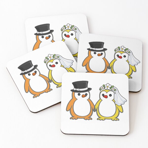 Item preview, Pippo Wedding – Bride & Groom Penguins Set 6 designed and sold by Pippo-Penguin.