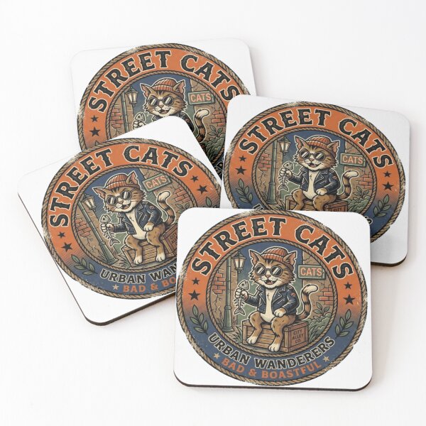 Item preview, Street Cats Urban Wanderers Retro Vintage Badge designed and sold by lovepower.