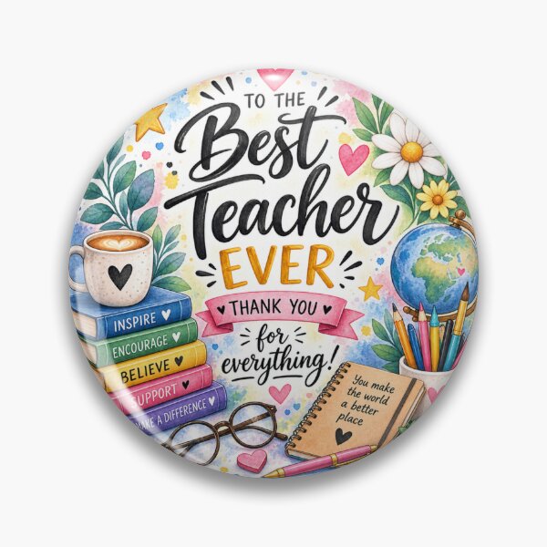 Item preview, Best Teacher Ever Thank You for Everything designed and sold by GusiaTreasures.