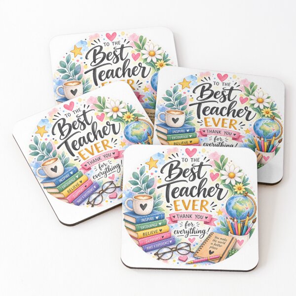 Item preview, Best Teacher Ever Thank You for Everything designed and sold by GusiaTreasures.