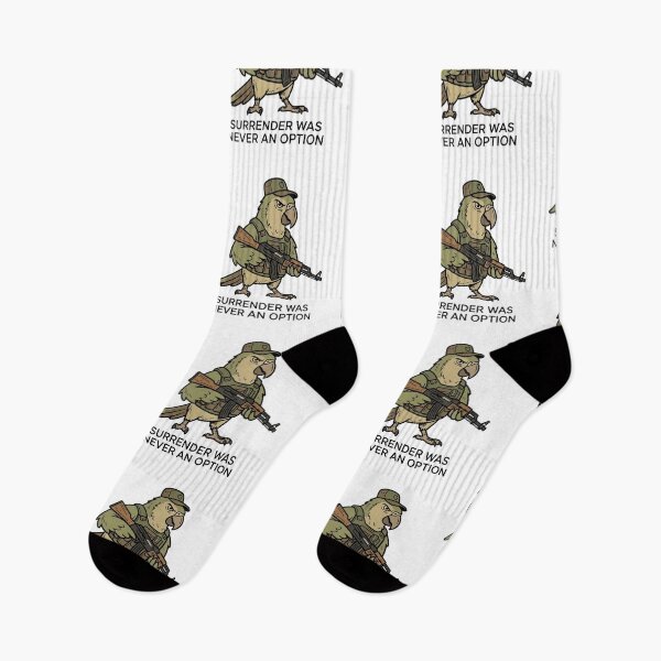 Item preview, Tactical Parrot Surrender Was Never An Option Funny Military Bird AK47 Humor designed and sold by raedattia.