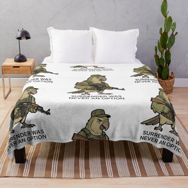 Item preview, Tactical Parrot Surrender Was Never An Option Funny Military Bird AK47 Humor designed and sold by raedattia.