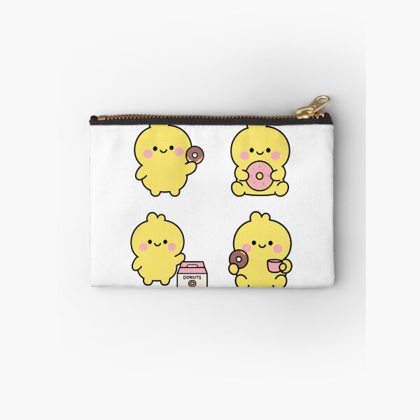 Item preview, Yellow Chick With Donuts – Cute Kawaii Cartoon designed and sold by Moffyuniverse.