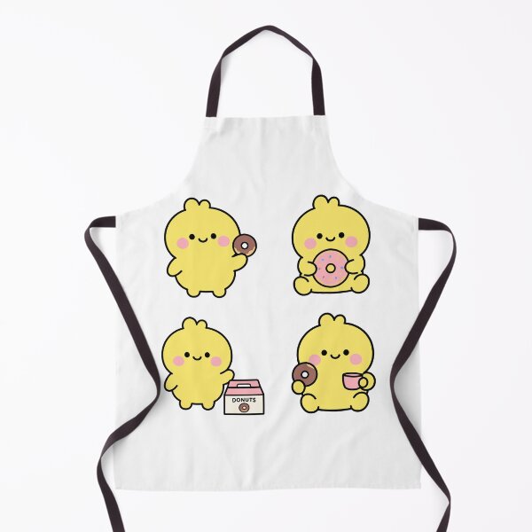 Item preview, Yellow Chick With Donuts – Cute Kawaii Cartoon designed and sold by Moffyuniverse.