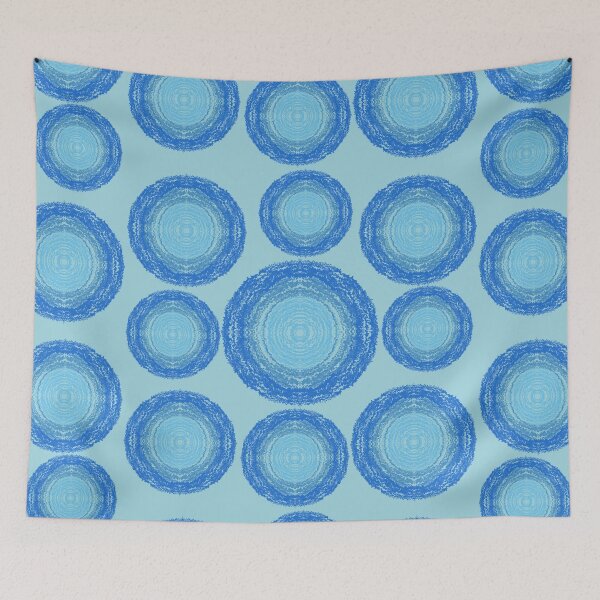 Item preview, Blue Ocean Ripples Pattern designed and sold by LittleHappiness by Kamollak .