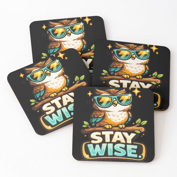 Item preview, Stay Wise – Cool Owl Wisdom Design designed and sold by ArtisticHeart21.