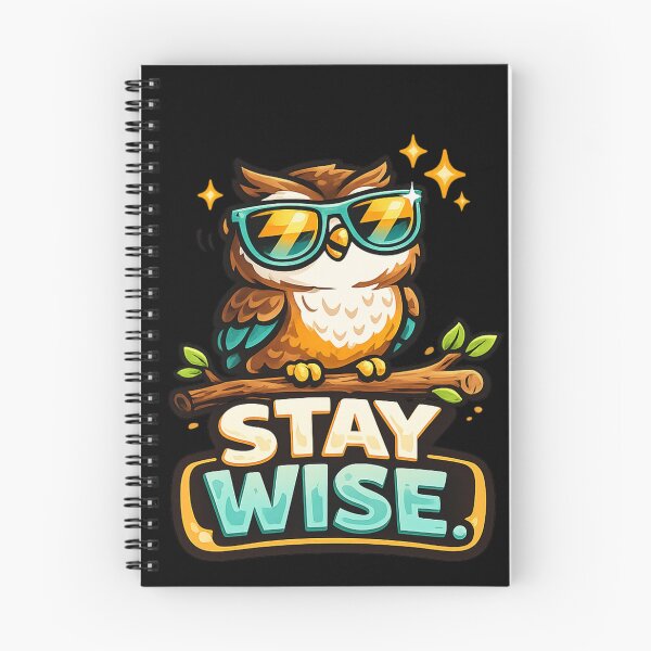 Item preview, Stay Wise – Cool Owl Wisdom Design designed and sold by ArtisticHeart21.
