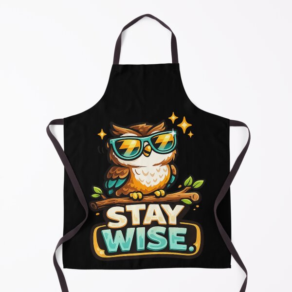 Item preview, Stay Wise – Cool Owl Wisdom Design designed and sold by ArtisticHeart21.