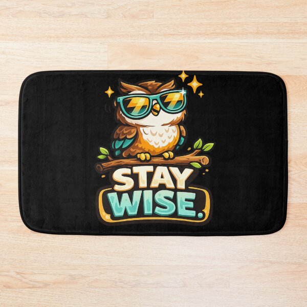 Item preview, Stay Wise – Cool Owl Wisdom Design designed and sold by ArtisticHeart21.