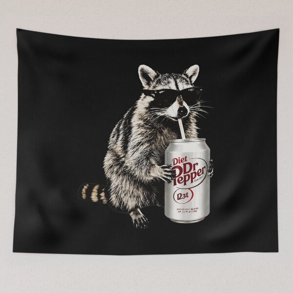 Item preview, Cool Raccoon Drinks Soda Night designed and sold by lijahhokoren.