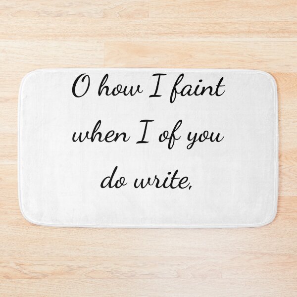Item preview, “O how I faint when I of you do write,” - handwriting black designed and sold by ariksworld.