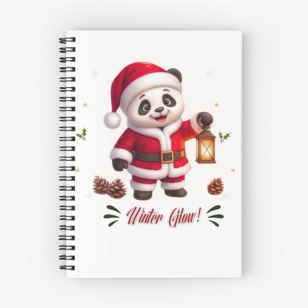 Item preview, Cute Christmas Santa Panda Winter Glow Sticker designed and sold by EnginerdStudio.
