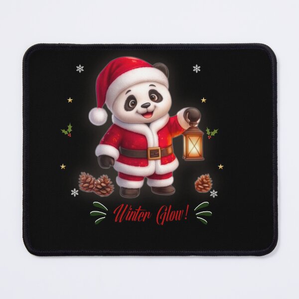 Item preview, Cute Christmas Santa Panda Winter Glow Sticker designed and sold by EnginerdStudio.