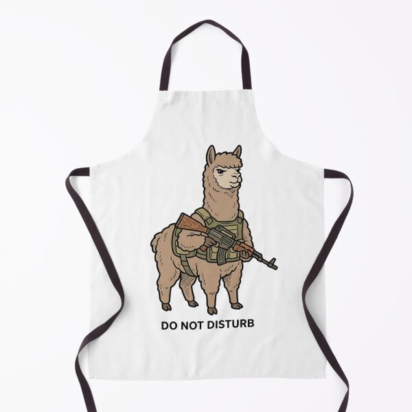Item preview, Tactical Alpaca Do Not Disturb Funny Llama Guard Animal Military Gun Humor designed and sold by raedattia.