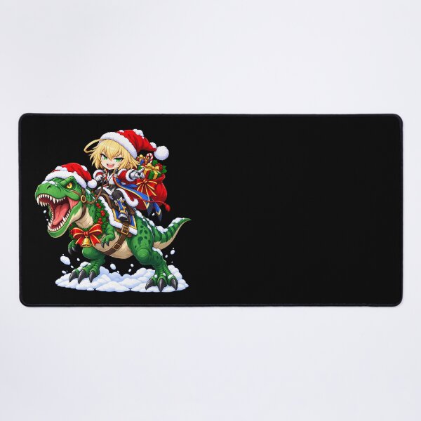 Item preview, Jin Kisaragi BlazBlue Christmas T Rex Ride designed and sold by mildaclairmo.
