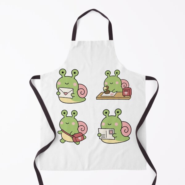 Item preview, Green Snail Mail Character – Cute Kawaii Cartoon designed and sold by Moffyuniverse.