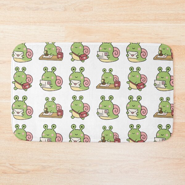 Item preview, Green Snail Mail Character – Cute Kawaii Cartoon designed and sold by Moffyuniverse.