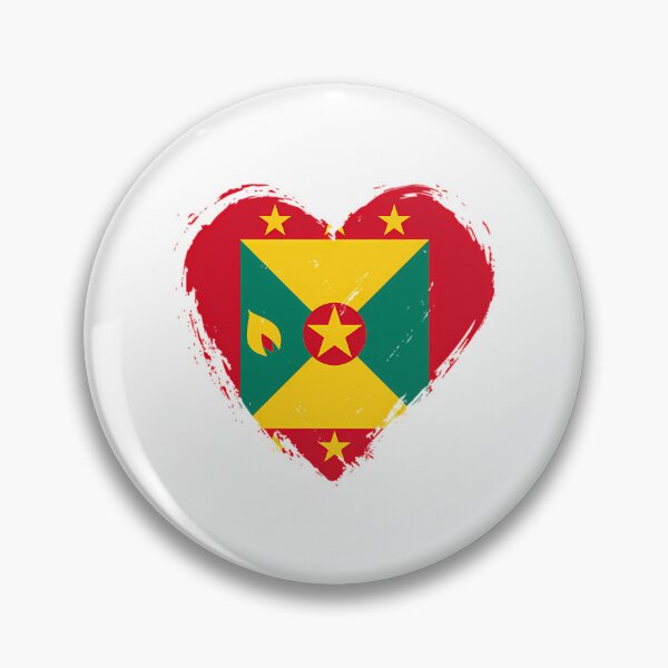 Item preview, Distressed Grenada Flag Heart Gd designed and sold by karmyn-clawso.
