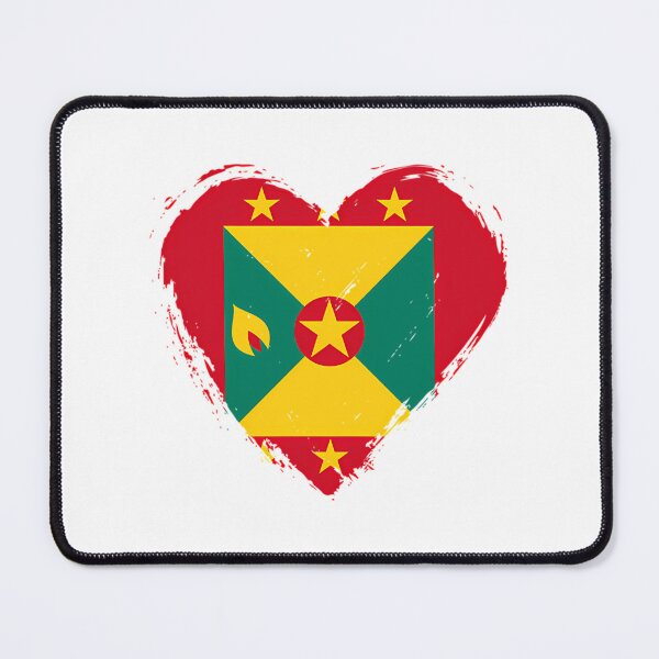 Item preview, Distressed Grenada Flag Heart Gd designed and sold by karmyn-clawso.