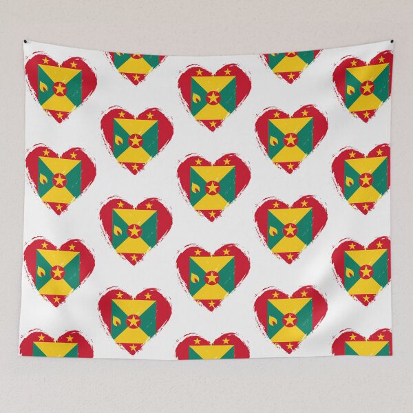 Item preview, Distressed Grenada Flag Heart Gd designed and sold by karmyn-clawso.