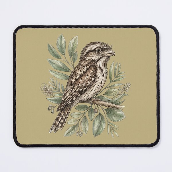 Item preview, Vintage Illustration Tawny Frogmouth – Elegant Australian Botanical Art designed and sold by Wennebabs.