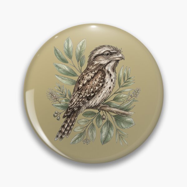 Item preview, Vintage Illustration Tawny Frogmouth – Elegant Australian Botanical Art designed and sold by Wennebabs.