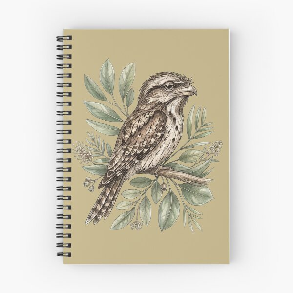 Item preview, Vintage Illustration Tawny Frogmouth – Elegant Australian Botanical Art designed and sold by Wennebabs.