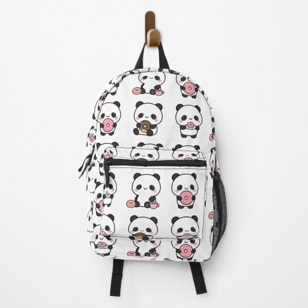 Item preview, Panda With Donuts And Coffee – Cute Kawaii Cartoon designed and sold by Moffyuniverse.
