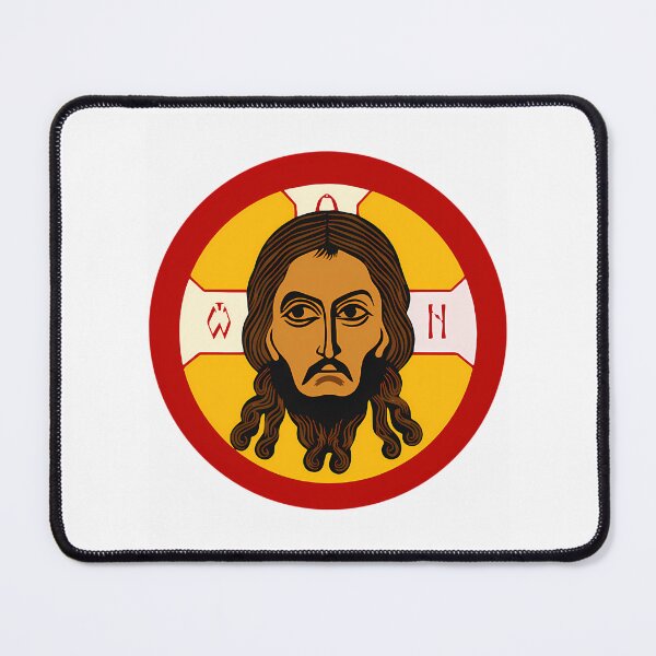 Item preview, Icon Of The Mandylion With Red Background designed and sold by kamran-cordes.