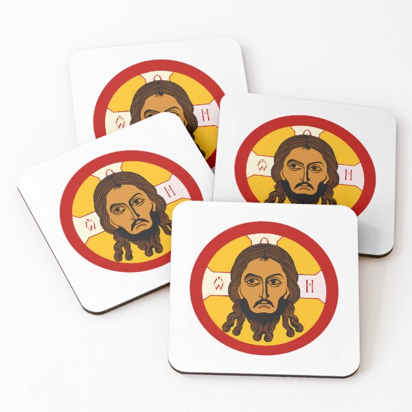 Item preview, Icon Of The Mandylion With Red Background designed and sold by kamran-cordes.