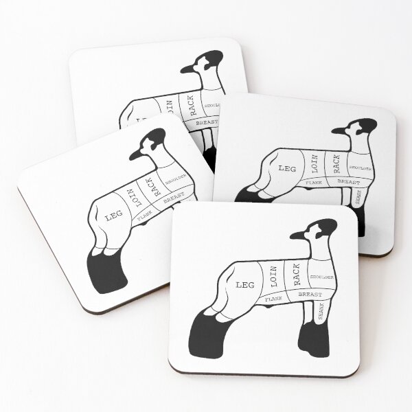 Item preview, Butcher Cut Market Wether Lamb Silhouette 1 - Not For Resale Without Permission designed and sold by jazlee-nwallin.